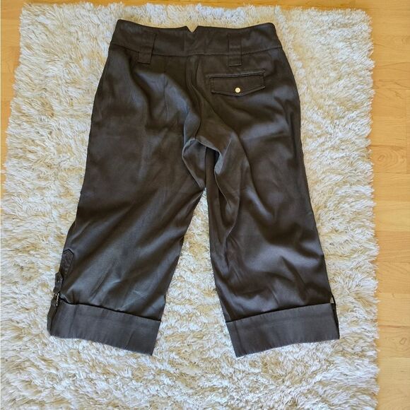 CACHE Vintage Y2k Capri Green Cargo Pants Utility Size 0 Vintage Grunge - Picture 7 of 10